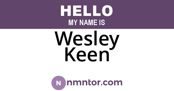 Wesley Keen