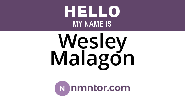 Wesley Malagon