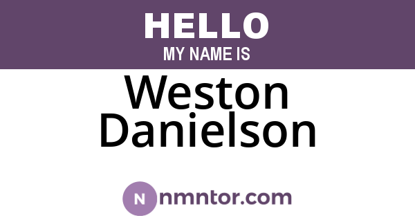 Weston Danielson