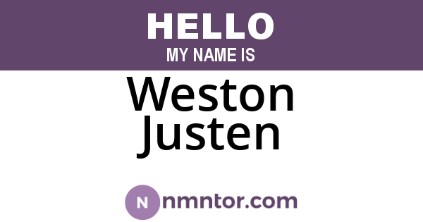Weston Justen