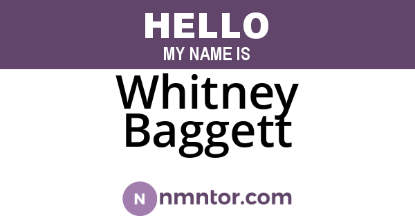 Whitney Baggett
