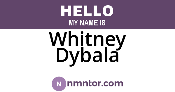 Whitney Dybala