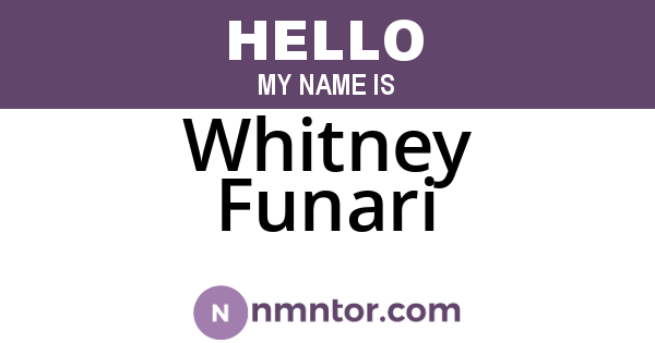 Whitney Funari