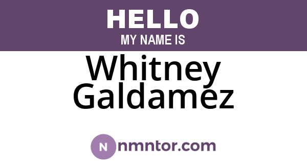 Whitney Galdamez