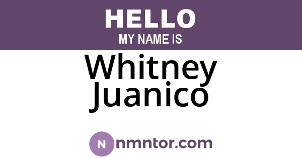 Whitney Juanico