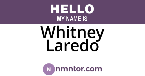 Whitney Laredo