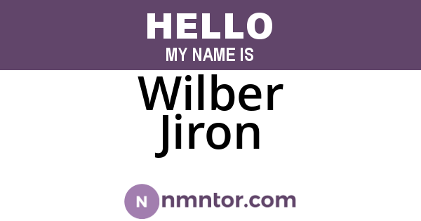 Wilber Jiron