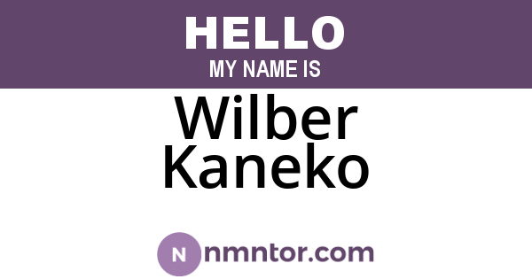 Wilber Kaneko