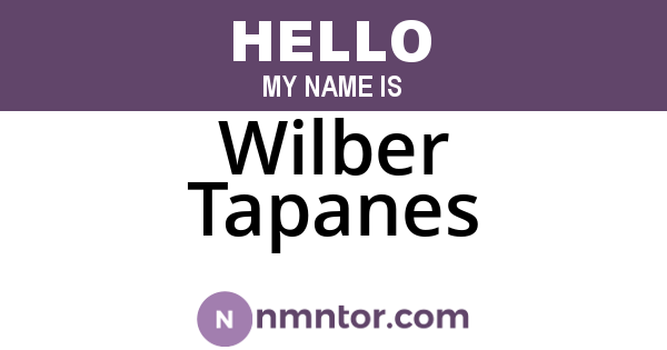Wilber Tapanes