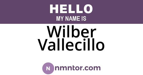 Wilber Vallecillo