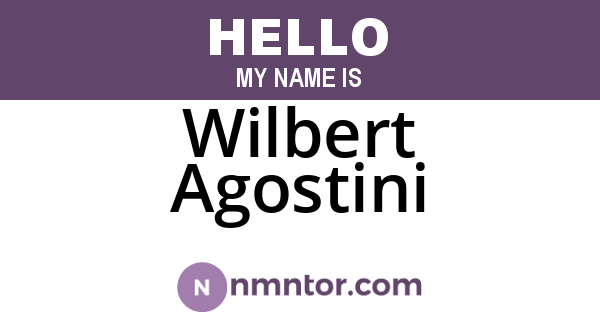 Wilbert Agostini