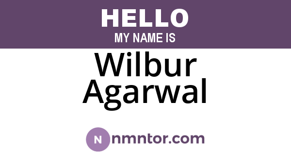 Wilbur Agarwal