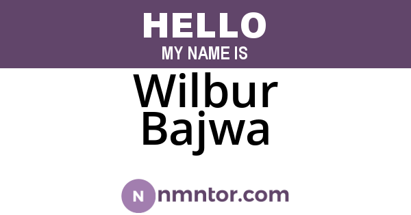 Wilbur Bajwa