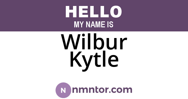 Wilbur Kytle