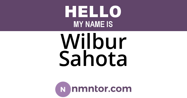Wilbur Sahota