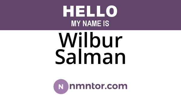 Wilbur Salman