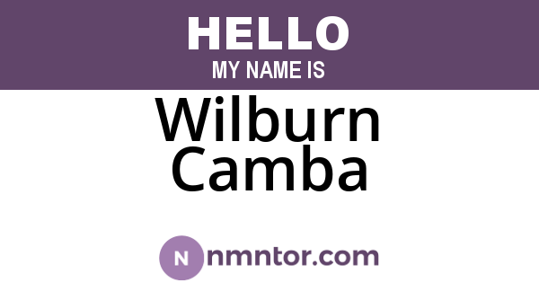 Wilburn Camba