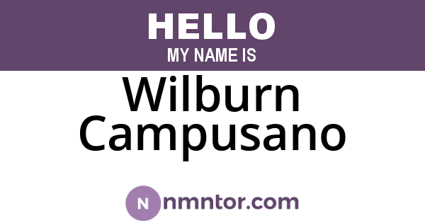 Wilburn Campusano