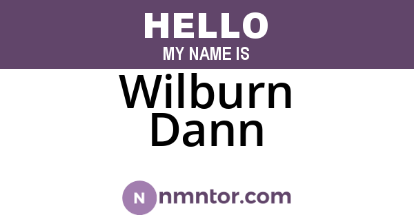 Wilburn Dann