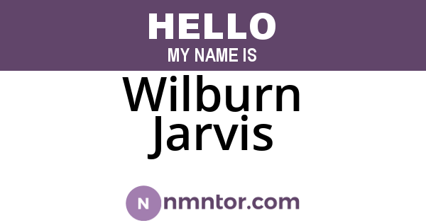 Wilburn Jarvis