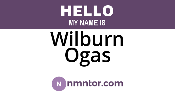 Wilburn Ogas