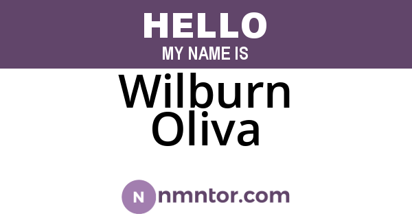 Wilburn Oliva