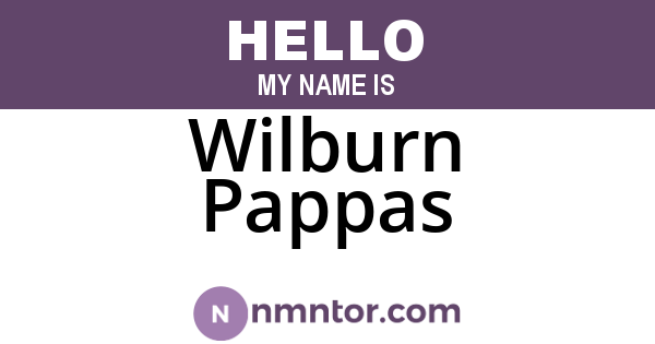 Wilburn Pappas