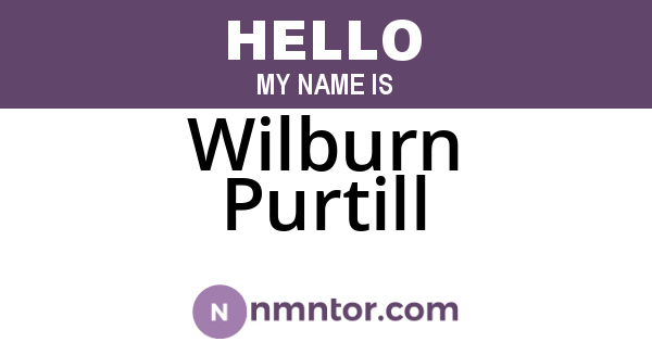Wilburn Purtill