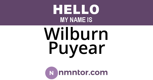 Wilburn Puyear