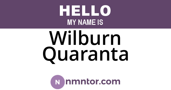 Wilburn Quaranta