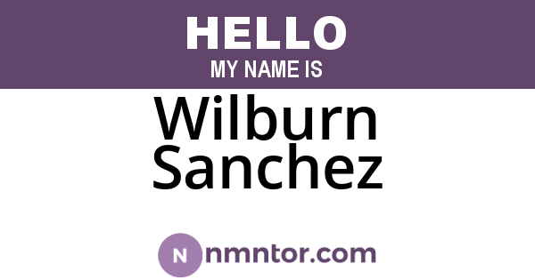 Wilburn Sanchez