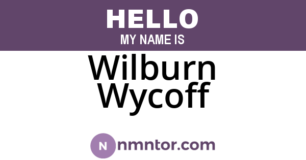 Wilburn Wycoff