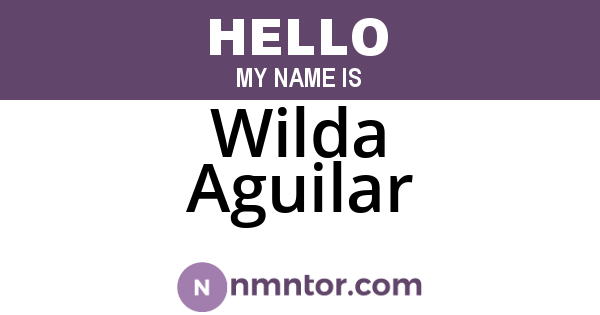 Wilda Aguilar