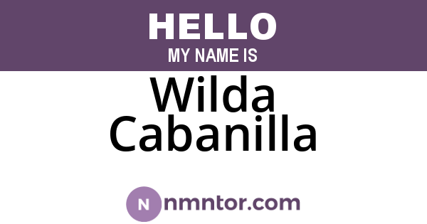 Wilda Cabanilla