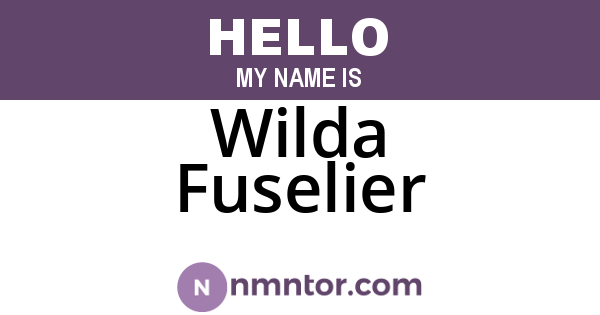 Wilda Fuselier