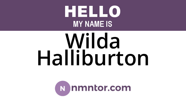 Wilda Halliburton