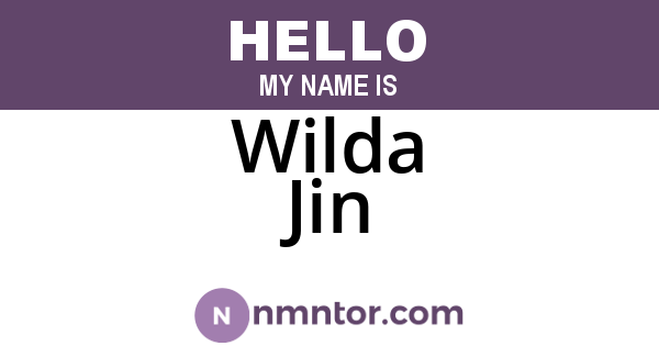 Wilda Jin