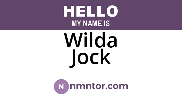 Wilda Jock