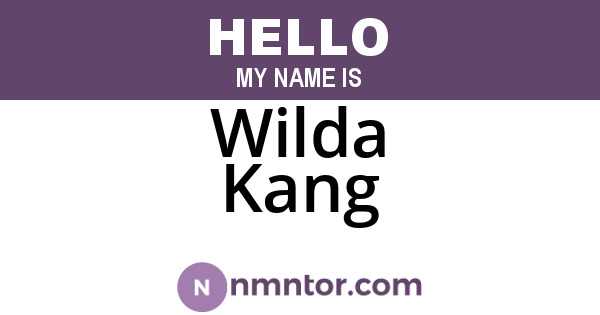 Wilda Kang