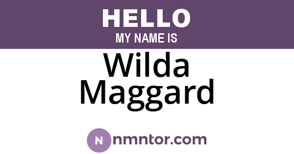 Wilda Maggard