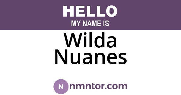 Wilda Nuanes