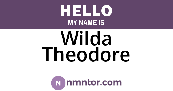 Wilda Theodore