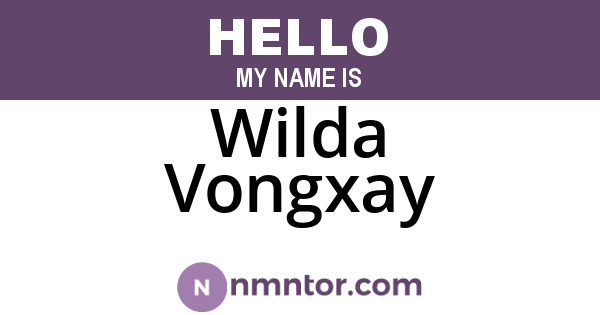 Wilda Vongxay