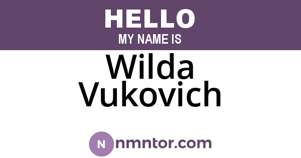 Wilda Vukovich