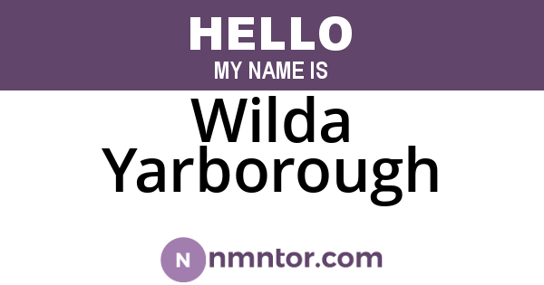 Wilda Yarborough