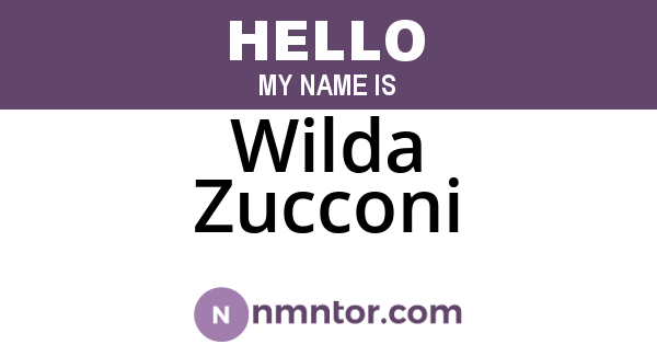 Wilda Zucconi
