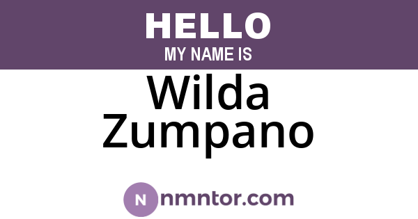 Wilda Zumpano