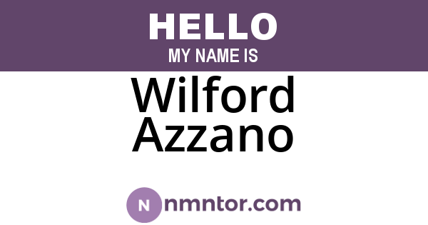 Wilford Azzano