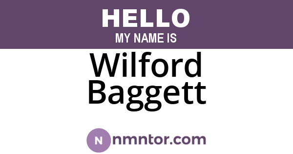 Wilford Baggett