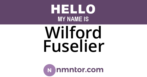 Wilford Fuselier